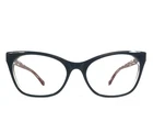 Lulu Guiness Eyeglasses Frames L915 Blk Black Red Cat Full Rim 53-17-140 New. Price: $39.99.