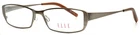 Elle EL18715 Brown Womens Rectangle Full Rim Eyeglasses 52-15-140 B:27 New. Price: $24.99.