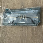 Vtg Nos Logo Paris Blue Brown Half Rimmed Gold Arm Oval Eyeglass Frame 57-19-135 New. Price: $40.00.