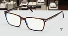Tom Ford FT5802-B 052 Rectangular Dark Havana Blue Block 53 Mm Men's Eyeglasses New. Price: $169.00.