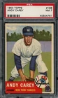 1953 Topps #188 Andy Carey Psa Rc Rookie Yankees (4761) Graded. Price: $385.00.