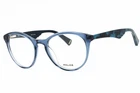 New Police VPL764 0955 Shiny Transparent Blue 50MM Eyeglasses. Price: $59.18.