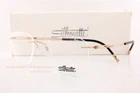 New Silhouette Eyeglass Frames Titan Next Generation 5521 7530 Lavish Gold. Price: $279.99.