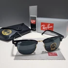 Ray-ban RB3016 Sunglasses Clubmaster Classic Black Frame Gray Lens 51 Mm New. Price: $44.99.