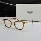 New 055 Celine Eyeglasses Women Light Havana Eyewear. Price: $214.00.