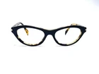 Prada Black Tortoise Temple Cat Eye Glasses Italy Vpr 18P NAI-1O1 52 17 135 Pre-owned. Price: $108.00.