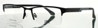Joseph Abboud 4070 001 Blackjack Mens Rectangle Half Rim Eyeglasses 54-17-145 New. Price: $44.99.