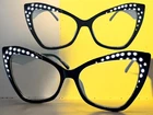 Classic Vintage 60S Retro Cat Eye Style Clear Lens Glasses Funky Black Frame New. Price: $13.94.