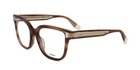 Furla VFU582V Shiny Striped Brown 52/19/140 Woman Eyewear Frame New. Price: $107.00.