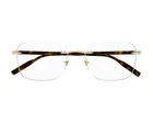 Montblanc Men Eyeglasses Gold/havana Demo Rectangle MB0222O 002 No Case New. Price: $180.00.