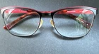 Wittnauer Tatiana Eyeglasses-frames Only -black/red 54-16-135-SHIPS In Hardcase Pre-owned. Price: $19.99.