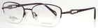 Laura Ashley Nola C4 Plum Womens Semi Cat Half Rim Eyeglasses 52-17-135 B:36 New. Price: $34.99.