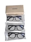 Ccvoo +2.0 Reading Glasses With Blue Light Filter Clear Lenses Black Plastic 3PK New. Price: $15.99.