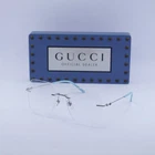 New Gucci GG0683O 002 Silver 55MM Eyeglasses. Price: $275.82.