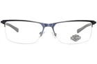 Harley Davidson HD0979 091 Blue Metal Semi Rimless Eyeglasses Frame 59-16-145 New. Price: $95.60.