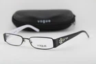 New Vogue Eyewear 3691-B 352 Black White Gunmetal Authentic Eyeglasses 48-15. Price: $69.42.