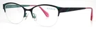 C-zone L2210 C60 Navy Blue Mint Womens Semi Cat Eyeglasses 52-18-140 B:38 New. Price: $39.99.
