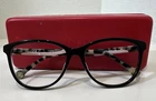 Carolina Herrera Eyeglass Frames Only Vhe 770K Col 0700 135 Black/tortoise/pink Pre-owned. Price: $38.00.