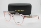 New Versace Mod. 3304 5339 Clear Pink Gold Authentic Eyeglasses 53-18. Price: $160.65.