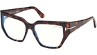 New Tom Ford TF5951-B 052 Dark Havana Clear/blue Light Block Eyeglasses Frame. Price: $184.80.