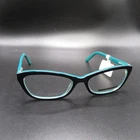 Essential Eyewear Women's Cat Full Rim Glasses Frames Black Teal 53/16/135 New. Price: $26.71.