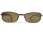 Easyflip Eyeglasses Frames Mod O1073 Brown Crystals With Clip Ons 52-18-135 New. Price: $64.26.