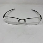 Oakley Eyeglasses, Frames 22-214, Transistor, 54-18-135, Pewter, Metal 304K Pre-owned. Price: $70.00.