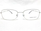 New Giorgio Armani AR5049 3045 Mens Silver Rectangle Eyeglasses Frames 55/18 145. Price: $160.88.