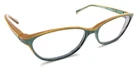 Etnia Barcelona Kyoto Gryw Green Brown Cat Eyeglasses Frame 53-15 135 Spain Pre-owned. Price: $99.99.