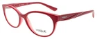 Vogue 5103 2470 Women's Eyeglasses Frames Oval 51-17-135 Topaz Red New. Price: $35.91.