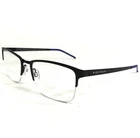 Cole Haan Eyeglasses Frames CH4014 001 Black Blue Square Half Rim 53-18-140 New. Price: $77.24.
