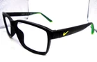 Nike 7092 001 Black/green 55-14-140 Eyeglasses Frames Pre-owned. Price: $53.54.