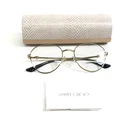 Jimmy Choo Eyeglasses Frames JC2004HB 3006 Gold Round Wire Rim 52-19-140 New. Price: $174.99.