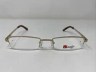 Venuti International VG80 49-19-135 Satin Gold Half Rim Eyeglasses Frame 6622 New. Price: $50.00.