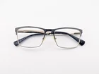 John Varvatos Eyeglasses, Frames Only, VJVC009, 54-17-145, Metal, Navy/silver Pre-owned. Price: $44.99.