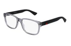 New Gucci Eyeglasses GG0011O 007 55-17 145 Grey & Matte Black Rectangular Frames. Price: $339.99.