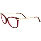 Carolina Herrera HER0195 Womens Plastic Eyeglass Frame 06K3 Burg Gold 54-14 New. Price: $104.97.