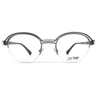 J.f. Rey Eyeglasses Frames JF2879 0200 Blue Silver Round Half Rim 48-21-148 New. Price: $399.99.