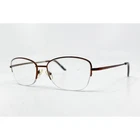 Saki Eyeglasses Womens Brown Half Rim Handmade Mod 409 52/17/140 Pre-owned. Price: $39.99.