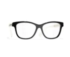 Chanel CH3443 1656 Black And White Optical Eyeglasses With Demo Lenses New. Price: $258.88.