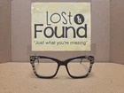 L.a.m.b. Lamb LA037 B.42 Black Tan Print Frames Eyeglasses 52-18 *see Pics Pre-owned. Price: $21.50.