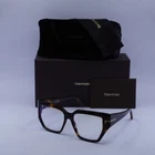 New Tom Ford FT5951-B 052 Dark Havana/clear Blue Light Block Lenses 54MM Eyeg.... Price: $164.58.