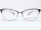 New Armani Exchange AX1040 6116 Womens Shiny Silver Eyeglasses Frames 54/15 140. Price: $89.99.