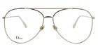 New Dior STELLAIREO17 JG5 58MM Gold Aviator Eyeglasses Frames Italy Unisex. Price: $249.90.