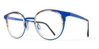 Blackfin Palos BF884 Blue/brown-crystal Havana Ace Round Unisex 45-22 Eyeglasses New. Price: $600.00.