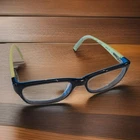 Nike 5513 085 Blue, Yellow And Black Full Rim Authentic Eyeglass Frames Only Pre-owned. Price: $35.99.