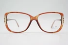 Vintage Saphira 4188 Brown Gold Oval Eyeglasses Frame New. Price: $71.28.