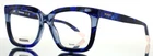 Missoni MIS0173 468 Blue Havana Womens Square Full Rim Eyeglasses 52-18-145 B:43 New. Price: $54.99.