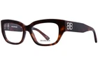 Balenciaga BB0363O 002 Eyeglasses Women's Havana Full Rim Rectangle Shape 54MM New. Price: $249.95.