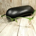 Eyebobs Neon Green Metal Half-rim Eyeglass Frames Only W/case Bottomless 2741 Pre-owned. Price: $32.72.